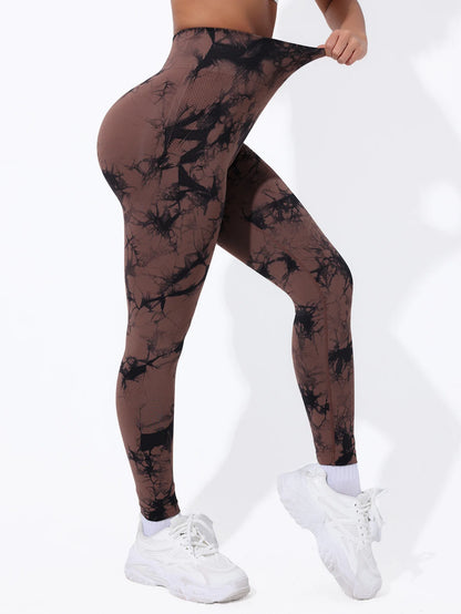 Tie Dye Yoga Pants Sport Leggings Women Seamless High Waist Push Up Woman Tights Fitness Workout Leggings Gym Clothing