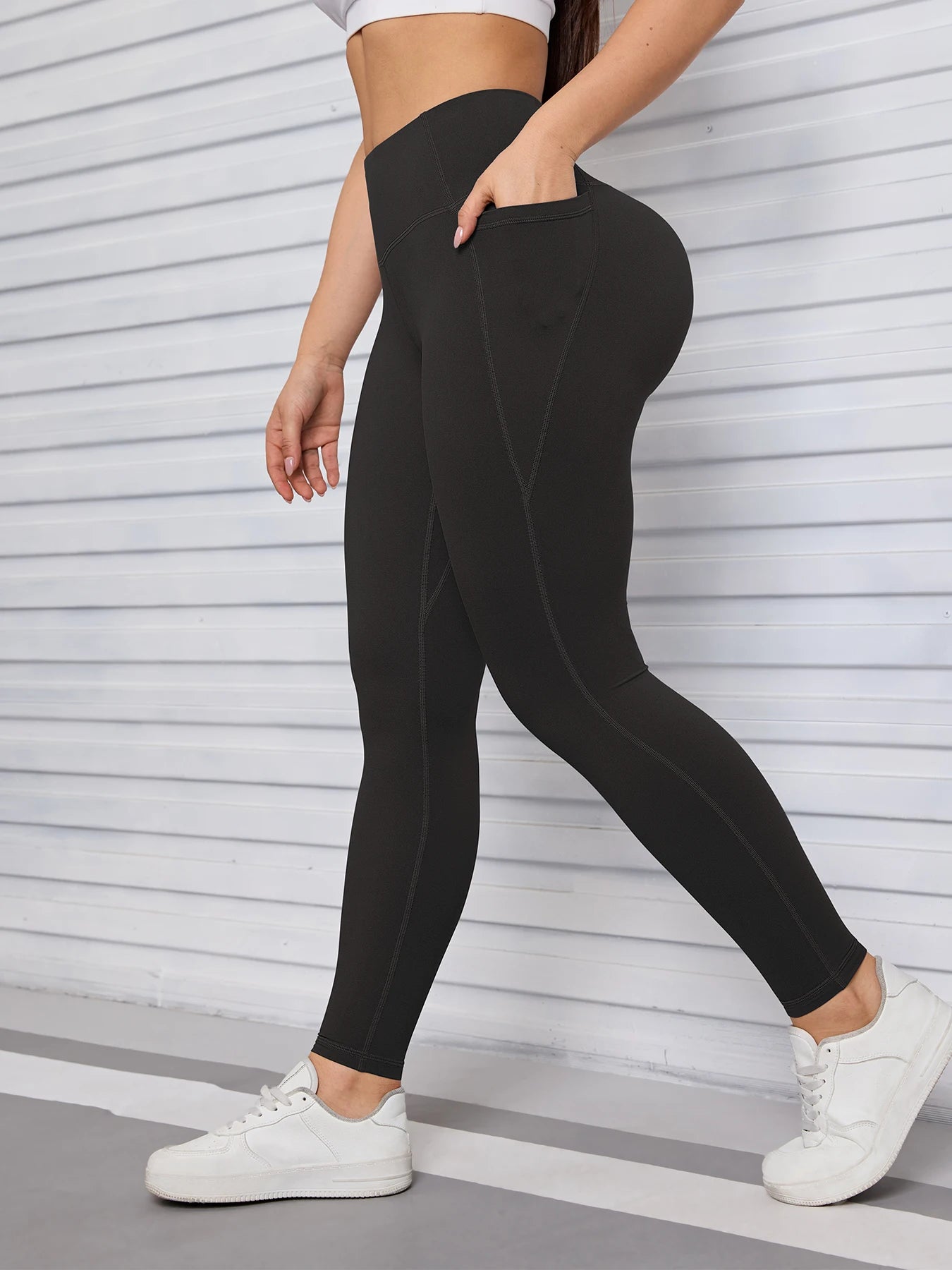 Pockets Fitness Gym Leggings Women Skinny Stretch Autumn Sport Leggings Women Casual Mallas Fashion Outdoors Pants