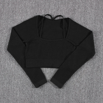 1/2/3/4/5PCS Gym Leggings Women Pants Sets Thread Sexy Sport Autumn  T-Shirt Sets Seamless Outdoors Activewear Suit Tank Top