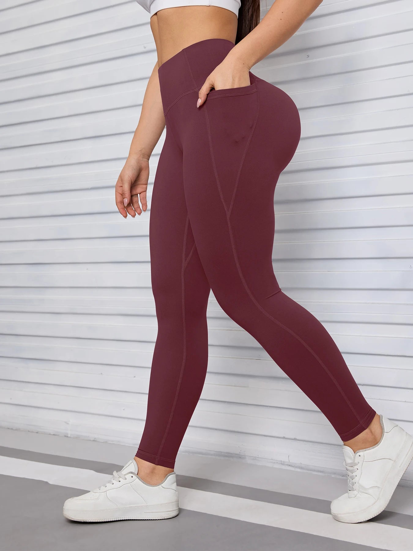 Pockets Fitness Gym Leggings Women Skinny Stretch Autumn Sport Leggings Women Casual Mallas Fashion Outdoors Pants