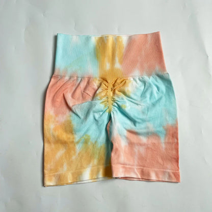 2023 New Tie Dye Yoga Pants Sport Leggings Women Seamless High Waist Push Up Woman Tights Fitness Workout Leggins Gym Clothing