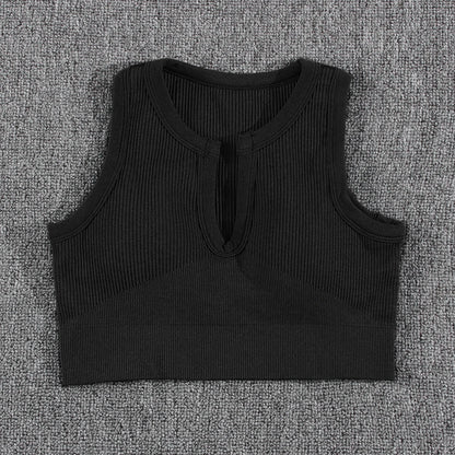 1/2/3/4/5PCS Gym Leggings Women Pants Sets Thread Sexy Sport Autumn  T-Shirt Sets Seamless Outdoors Activewear Suit Tank Top