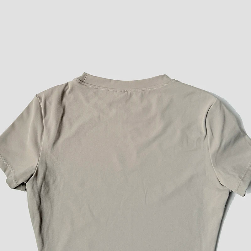 Quick-Drying Gym Leggings Set Sport Suit Short Sleeve Breathable Stretchy Slim Fitness Active Top Tight Gym Set