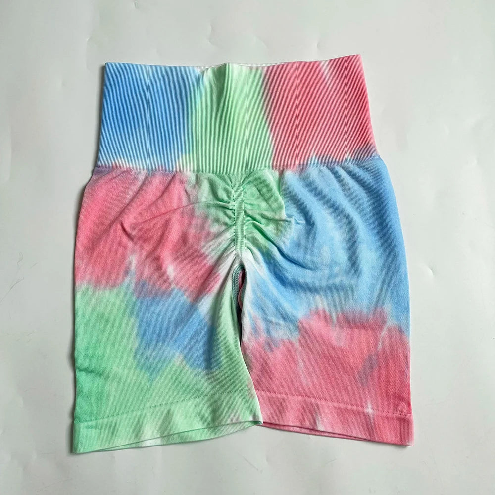 2023 New Tie Dye Yoga Pants Sport Leggings Women Seamless High Waist Push Up Woman Tights Fitness Workout Leggins Gym Clothing
