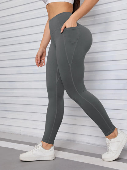 Pockets Fitness Gym Leggings Women Skinny Stretch Autumn Sport Leggings Women Casual Mallas Fashion Outdoors Pants