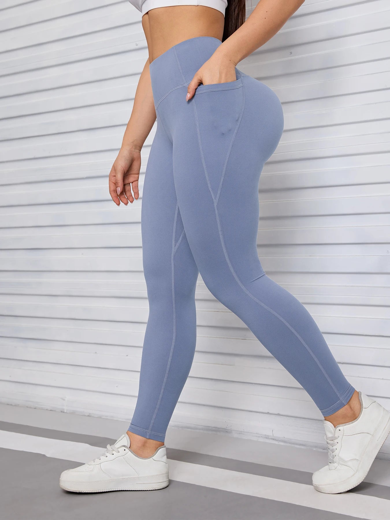 Pockets Fitness Gym Leggings Women Skinny Stretch Autumn Sport Leggings Women Casual Mallas Fashion Outdoors Pants