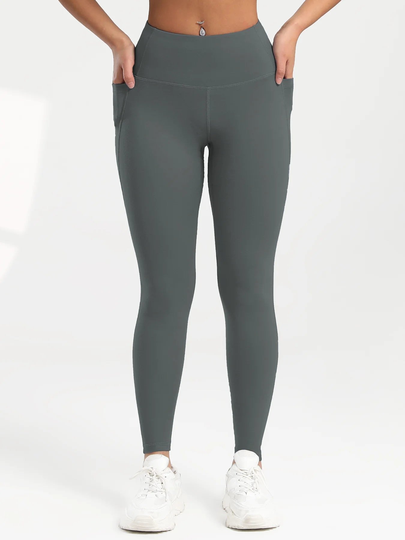 Solid Color Back Waist Pocket High Waist Fitness Yoga Legging soft Women Sport Pant Tight Butter Athletic Gym Ankle-Length Pants