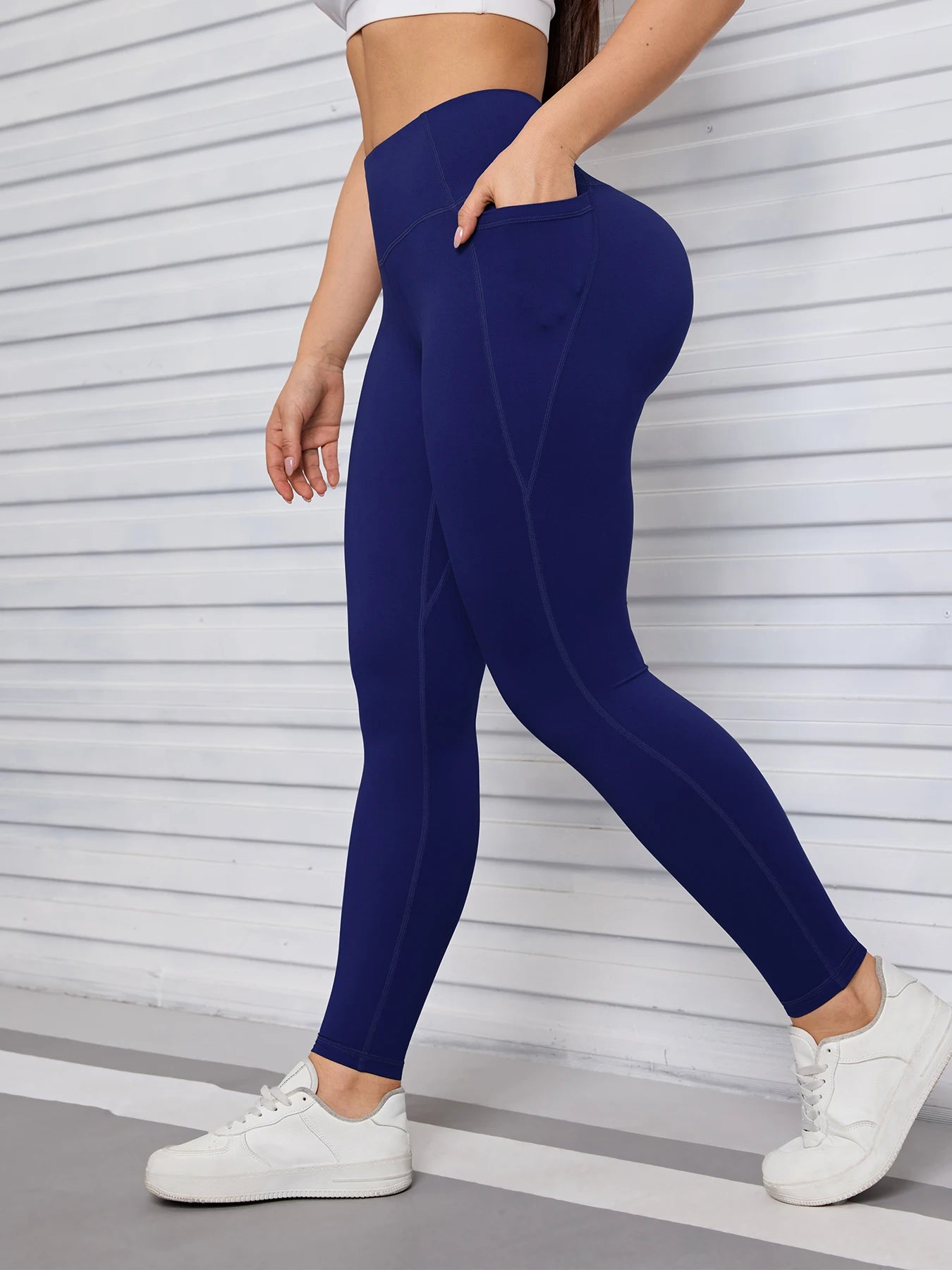 Pockets Fitness Gym Leggings Women Skinny Stretch Autumn Sport Leggings Women Casual Mallas Fashion Outdoors Pants