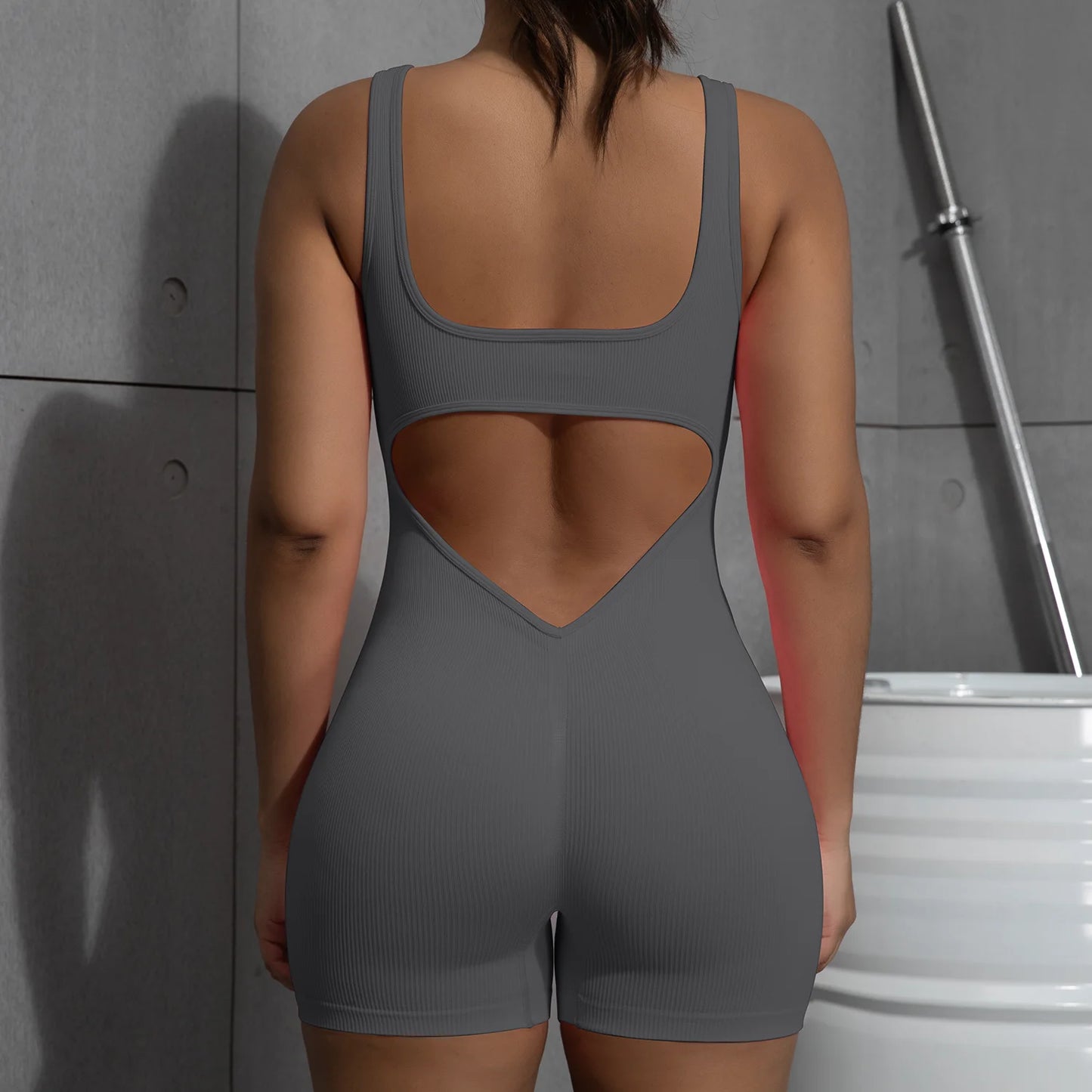 Women Sexy Jumpsuits Sleeveless Sport Yoga One Piece Shorts Female Fitness Gym Bodysuit Summer Sportswear Fashion Jumpsuit