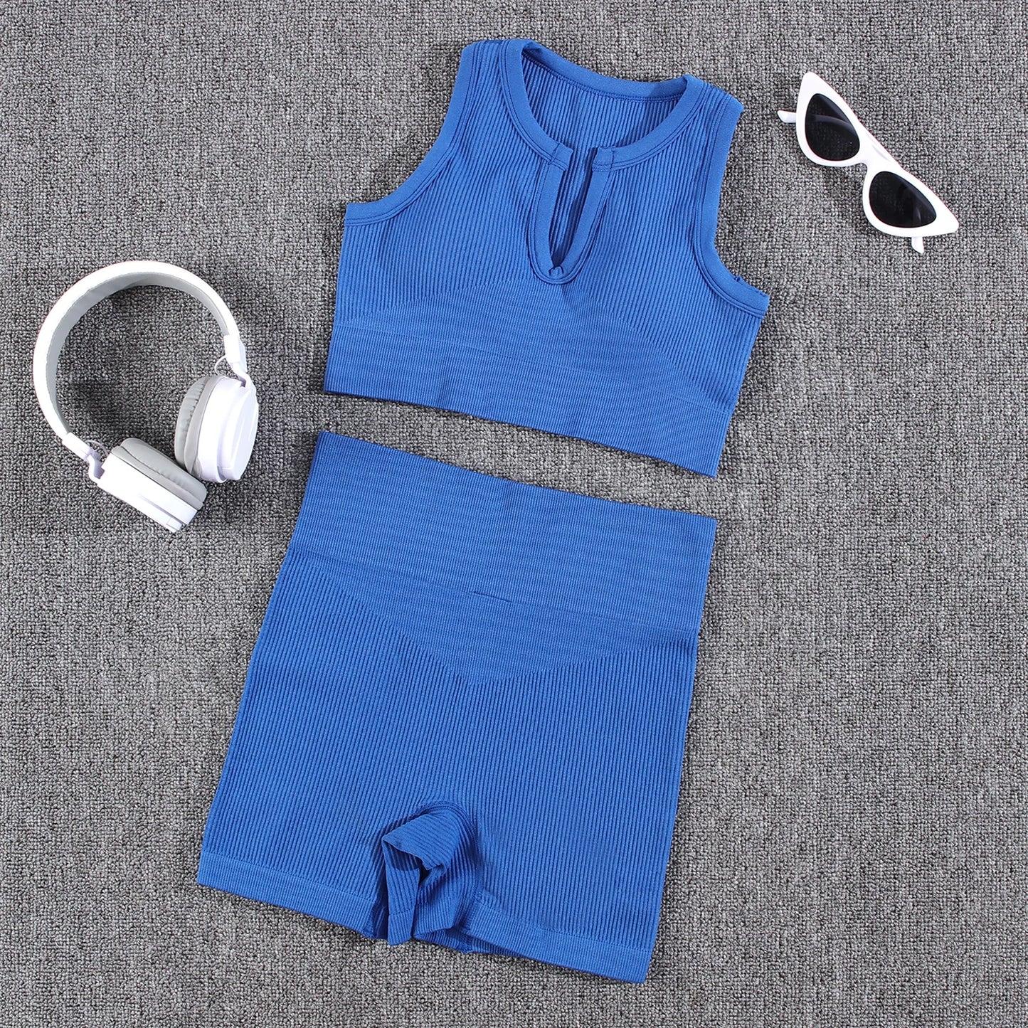 1/2/3/4/5PCS Gym Leggings Women Pants Sets Thread Sexy Sport Autumn  T-Shirt Sets Seamless Outdoors Activewear Suit Tank Top