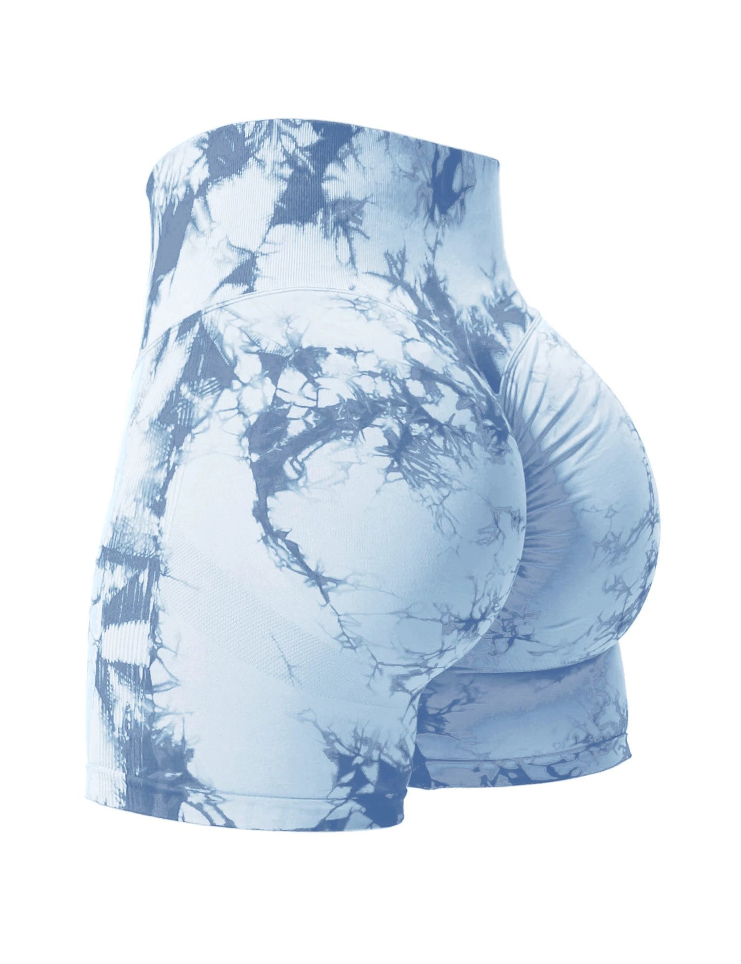 Butt Lifting Tie Dye Summer Shorts Woman High Waist Stretch Sport Shorts Outdoors Summer Outdoors Shorts Woman